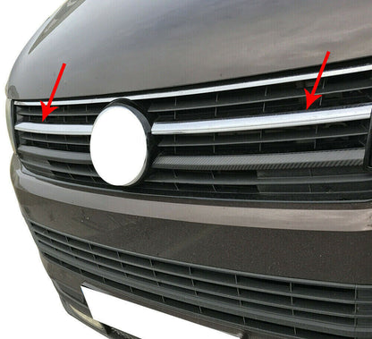 VW T6 TRANSPORTER CARAVELLE MODANATURA ANTERIORE GRIGLIA CROMATA ADESIVA INOX