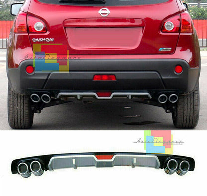 NISSAN QASHQAI J10 DIFFUSORE POSTERIORE SOTTO PARAURTI QUATTRO TERMINALI ABS