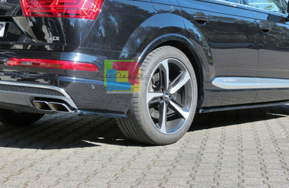 AUDI Q7 4M 2015-2019 TERMINALI DI SCARICO ACCIAIO INOX CROMATO LOOK SQ7 AUTOELEGANCERICAMBI