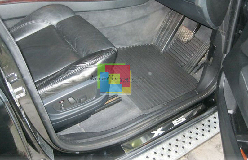 BMW X5 E53 2000-2007 BATTITACCO ADESIVO CROMATI LOOK SPORTIVO 4 PEZZI AUTOELEGANCERICAMBI