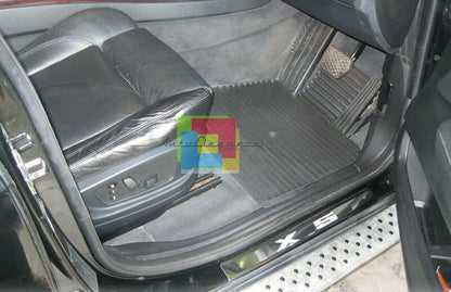 BMW X5 E53 2000-2007 BATTITACCO ADESIVO CROMATI LOOK SPORTIVO 4 PEZZI AUTOELEGANCERICAMBI