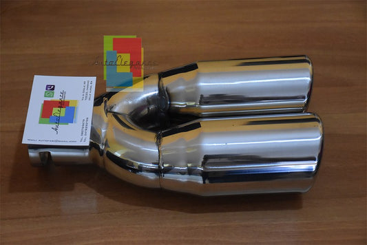BMW SERIE 3 E92 E93 06-12 - 4x TERMINALI DI SCARICO ACCIAIO INOX DOPPIO USCITA AUTOELEGANCERICAMBI