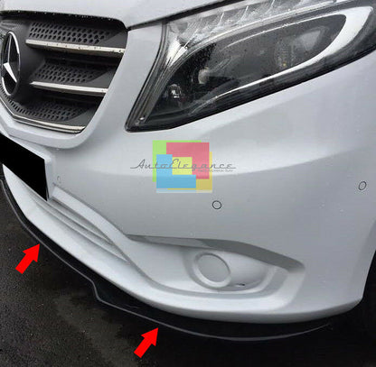 SPOILER SOTTO PARAURTI ANTERIORE PER MERCEDES VITO W447 MK3 2014 IN POI