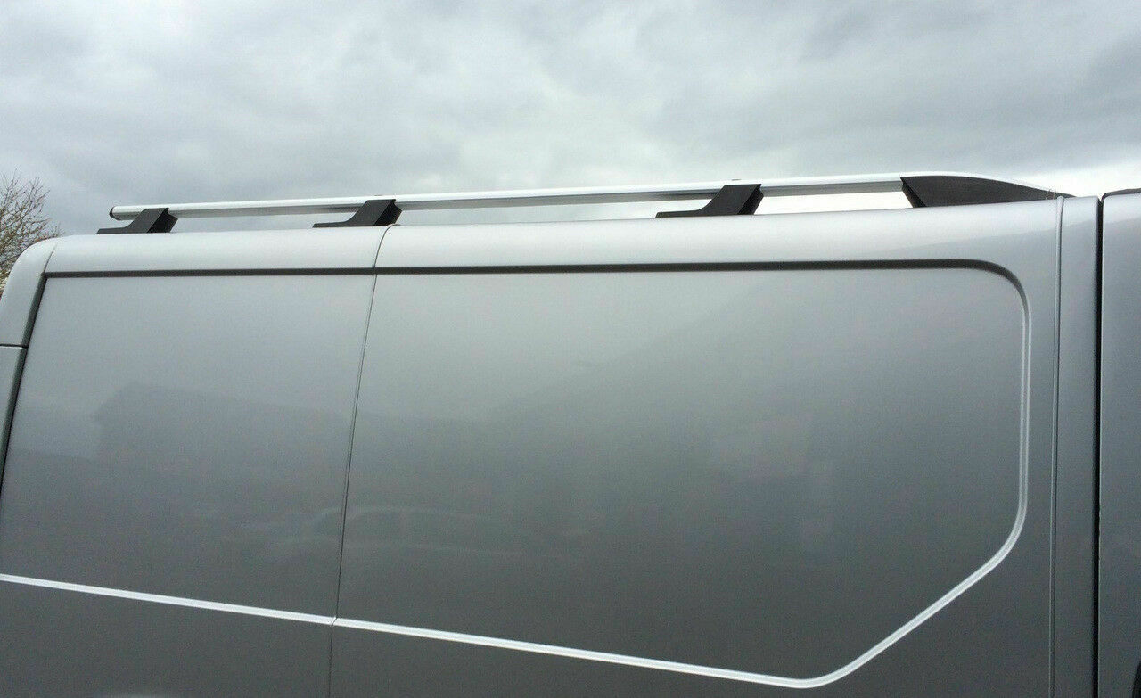 OPEL VIVATO 02-14 BARRE SUL TETTO SATINATE MANCORRENTI ALLUMINIO PORTAPACCHI .-