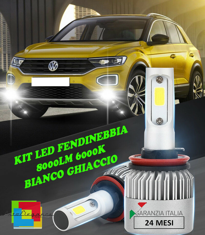 LAMPADE FENDINEBBIA A LED CREE VW T-ROC CAMBUS BIANCO GHIACCIO