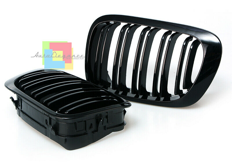 GRIGLIE ANTERIORI DOPPIA FASCIA M MASCHERINE BMW SERIE 3 E46 98-01 BERLINA SW