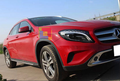 PEDANE LATERALI MERCEDES GLA X156 2014+ SOTTO PORTA ALLUMINIO & PVC