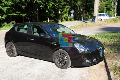 SIDE SKIRTS ALFA ROMEO GIULIETTA 2010-2020 UNDER DOOR GLOSSY BLACK 0121