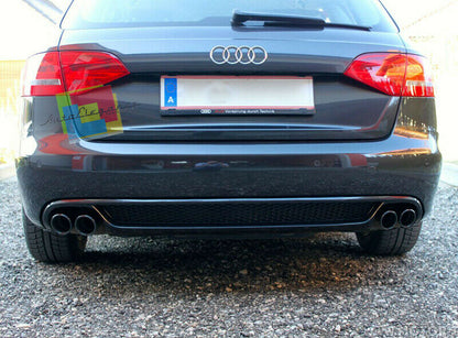AUDI A4 B8 2008-2012 DIFFUSORE DOPPIO SCARICO SOTTO PARAURTI SLINE + TERMINALI AUTOELEGANCERICAMBI