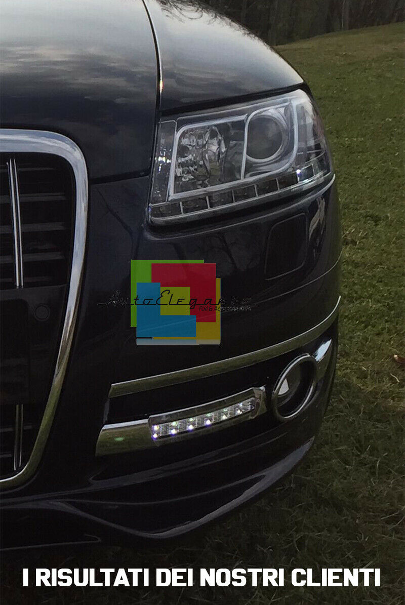 GRIGLIE FENDINEBBIA LUCI DIURNE LED AUDI A6 4F C6 2004-2008 DAYTIME NO ERROR