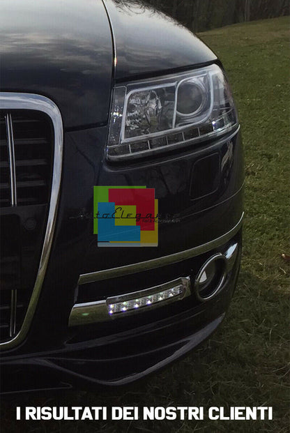 GRIGLIE FENDINEBBIA LUCI DIURNE LED AUDI A6 4F C6 2004-2008 DAYTIME NO ERROR