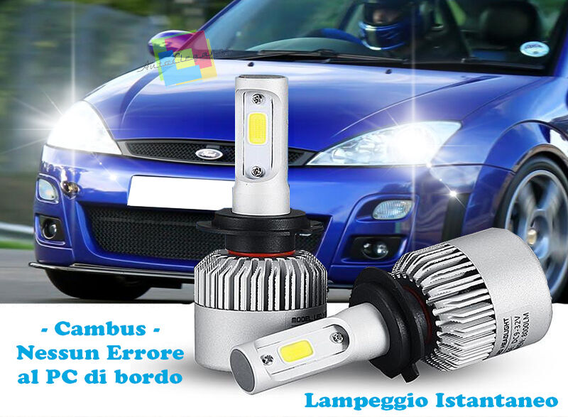 FORD FOCUS MK1 98-04 INSTANT FLASH LED LOW BEAM HEADLIGHTS