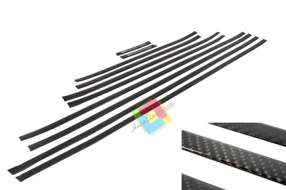 KIT 10 PEZZI MODANATURE SULLE PORTIERE LATERALI MERCEDES W463 1989+ CARBON LOOK