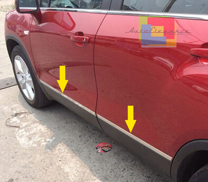 ADHESIVE MOLDINGS OPEL MOKKA 2014+SIDE CHROME STAINLESS STEEL