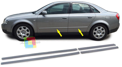 SET 4 PZ MODANATURE LATERALI PER AUDI A4 B6 8E 00-04 AVANT + BERLINA
