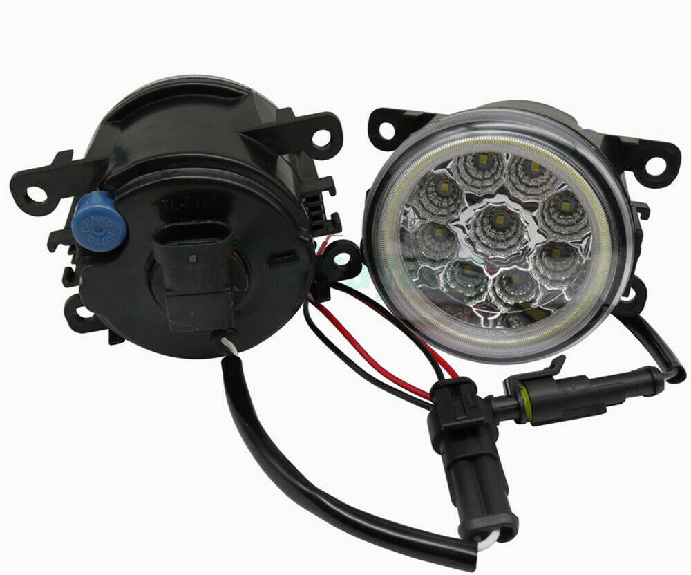 CITROEN C3 C4 C5 C-CROSSER DS4 COPPIA FENDINEBBIA DIURNE ANGEL EYES FULL LED AUTOELEGANCERICAMBI
