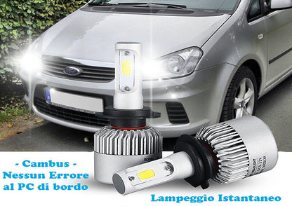 LAMPADE ABBAGLIANTI LED FORD C-MAX 2007-2010 CANBUS LAMPEGGIO ISTANTANEO