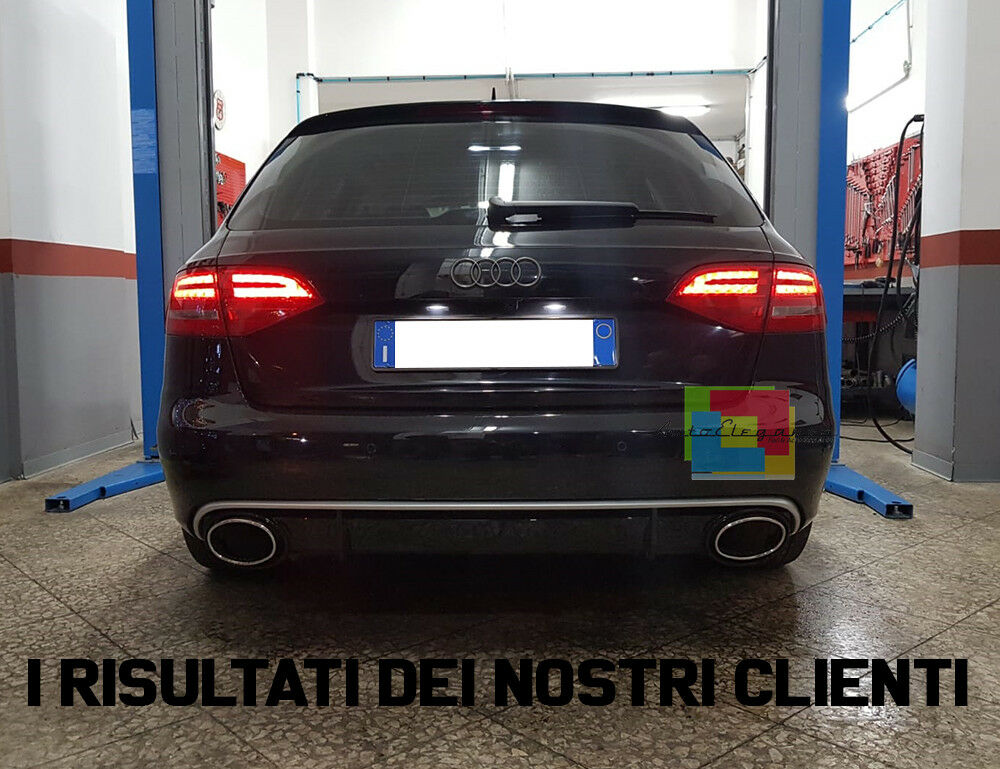 DIFFUSORE IN ABS RS4 SOTTO PARAURTI AUDI A4 B8 8K 2012-2015 RESTYLING