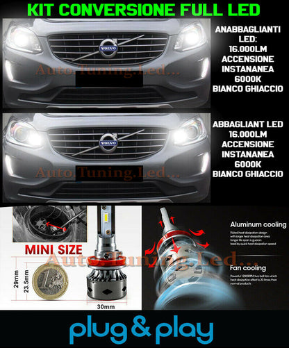 LOW BEAM + HIGH BEAM LED 16,000LM FOR VOLVO XC60