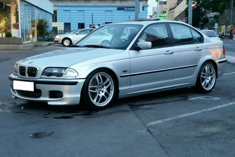 MINIGONNE LATERALI BMW SERIE 3 E46 BERLINA 1998 AL 2005 SOTTO PORTA M TECH ABS