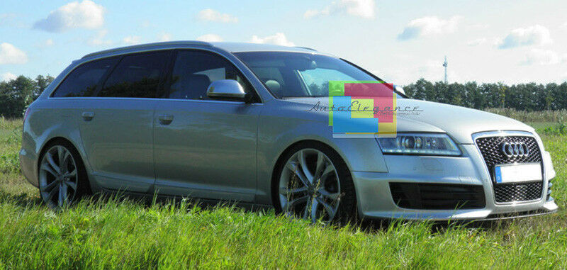 MINIGONNE LATERALI S6 PER AUDI A6 4F C6 2004-2011 SPOILER SOTTOPORTA MODANATURE