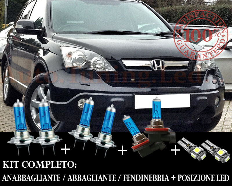 HONDA CR-V III 2007-2012 SET COMPLETO LAMPADE BLU XENON + POSIZIONE A LED