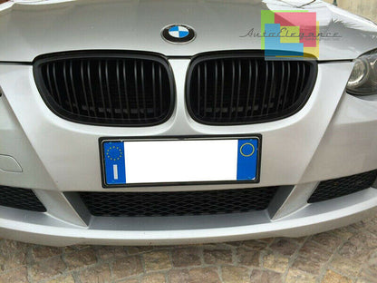 BMW SERIE 3 E92 E93 2006-2010 GRIGLIA ANTERIORE DOPPIA FASCIA NERA - LOOK M3 AUTOELEGANCERICAMBI