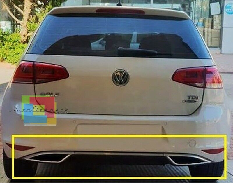 VW GOLF 7 VII 2012 AL 2017 DIFFUSORE POSTERIORE 7.5 LOOK SOTTO PARAURTI ABS