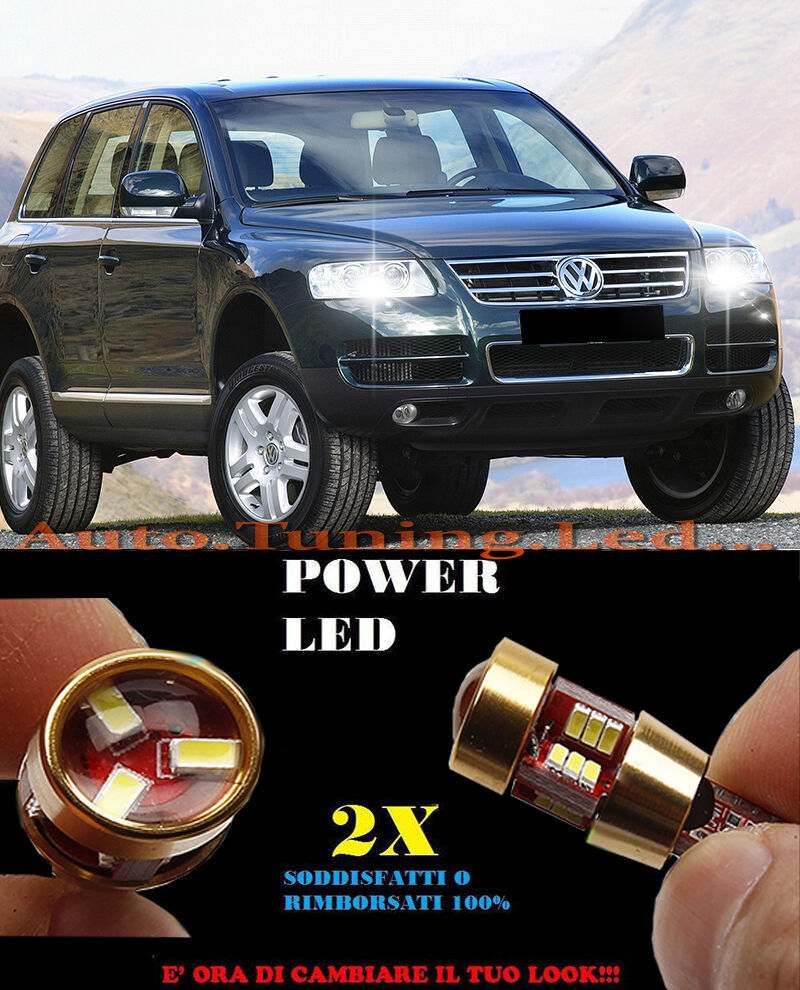 POSITION LIGHTS VW TOUAREG 2003-2010 T10 WHITE 27 LED SUPER QUALITY