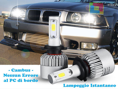 LAMPADE ANABBAGLIANTI LED BMW SERIE 3 E36 TOURING 95-99 ISTANTANEO 6000K CREE