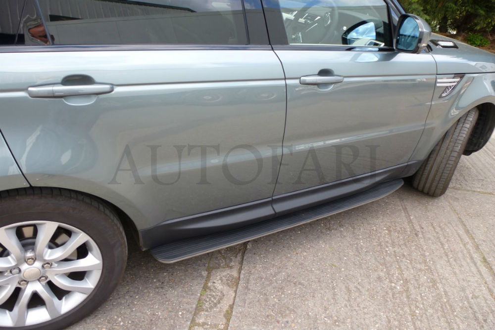 PEDANE LATERALI RANGE ROVER SPORT 2013+ SOTTOPORTA IN ALLUMINIO / ABS