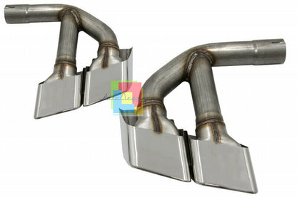 AUDI Q7 4M 2015-2019 TERMINALI DI SCARICO ACCIAIO INOX CROMATO LOOK SQ7 AUTOELEGANCERICAMBI