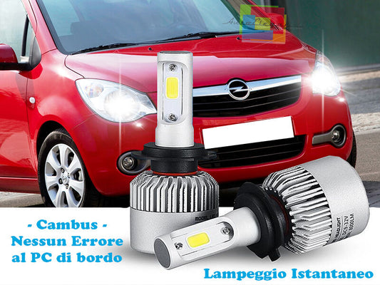 LAMPADE ABBAGLIANTI ANABBAGLIANTI LED OPEL AGILA B 2008+ ISTANTANEO CREE