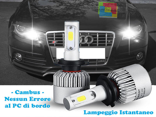 LAMPADE ABBAGLIANTI LED AUDI A4 B8 8K 2008+ LAMPEGGIO ISTANTANEO 6000K CREE
