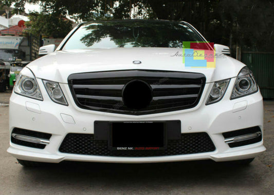 MERCEDES E-CLASS W212 2009-2013 FRONT GRILLE AMG LOOK MATT BLACK