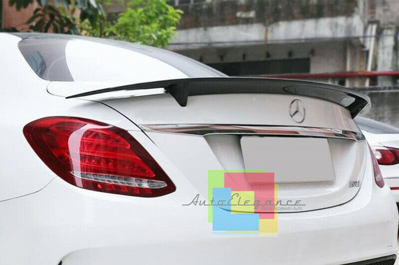 MERCEDES CLASSE C W205 2013 AL 2018 SPOILER POSTERIORE COFANO GTS NERO LUCIDO