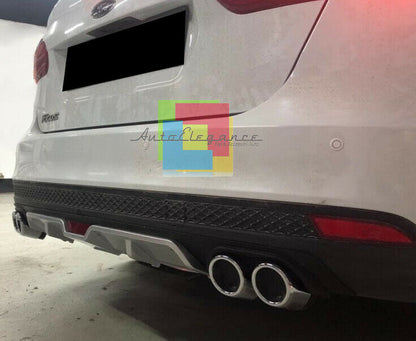 FORD FOCUS MK3 III UNDER REAR BUMPER DIFFUSER FOUR TIP ABS -