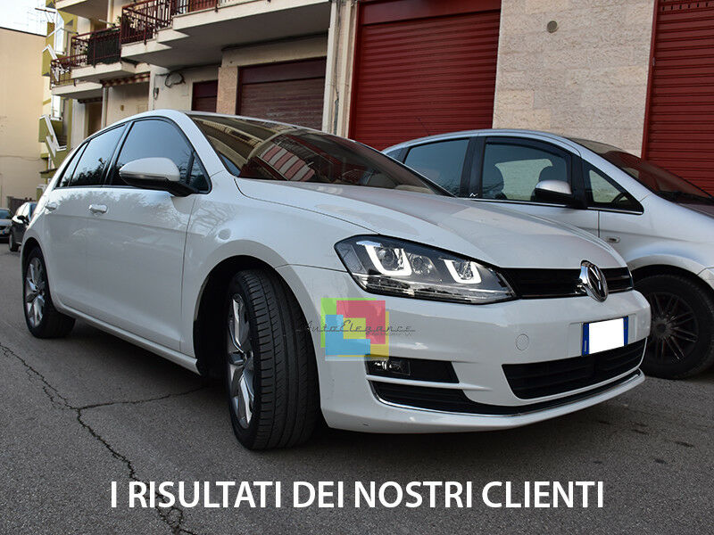 VW GOLF 7 VII DAL 2012+ FARI ANTERIORI LED DIURNE U FANALI FRECCIA DINAMICA