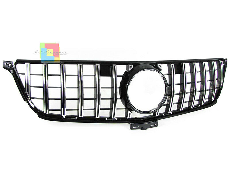 GRIGLIA ANTERIORE MERCEDES ML W166 2011-2015 MASCHERINA AMG PROFILI CROMATI
