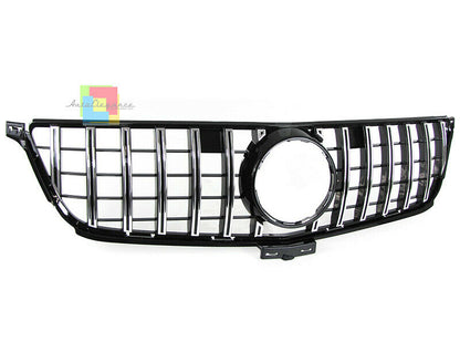 GRIGLIA ANTERIORE MERCEDES ML W166 2011-2015 MASCHERINA AMG PROFILI CROMATI