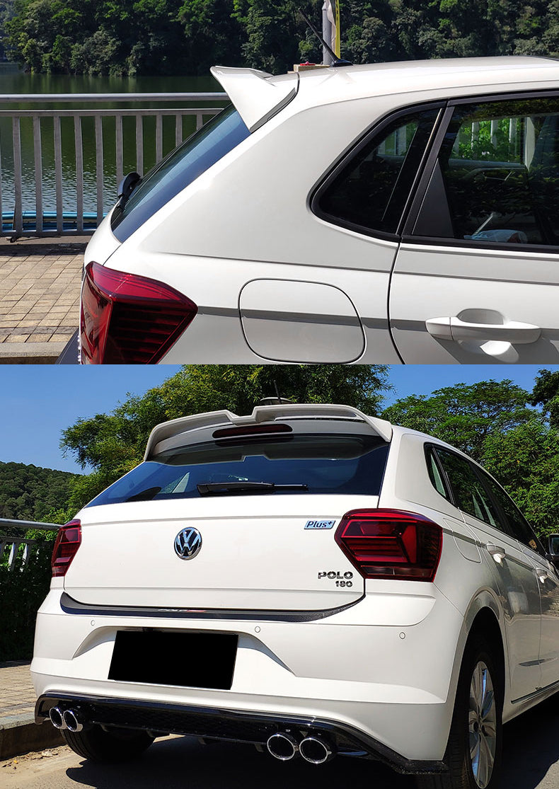 VW POLO AW1 2017+ SPOILER POSTERIORE SUL TETTO LOOK RLINE IN ABS