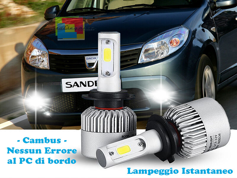 LED FOG LIGHTS DACIA SANDERO 08-13 CAMBUS ICE WHITE CREE