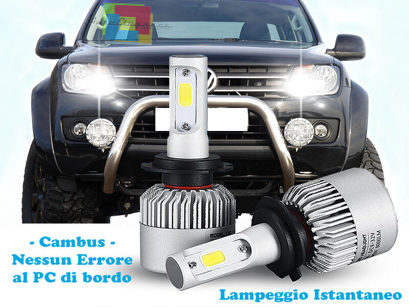 LED HIGH BEAM LAMPS VW AMAROK 2010+ INSTANT FLASH 6000K CREE