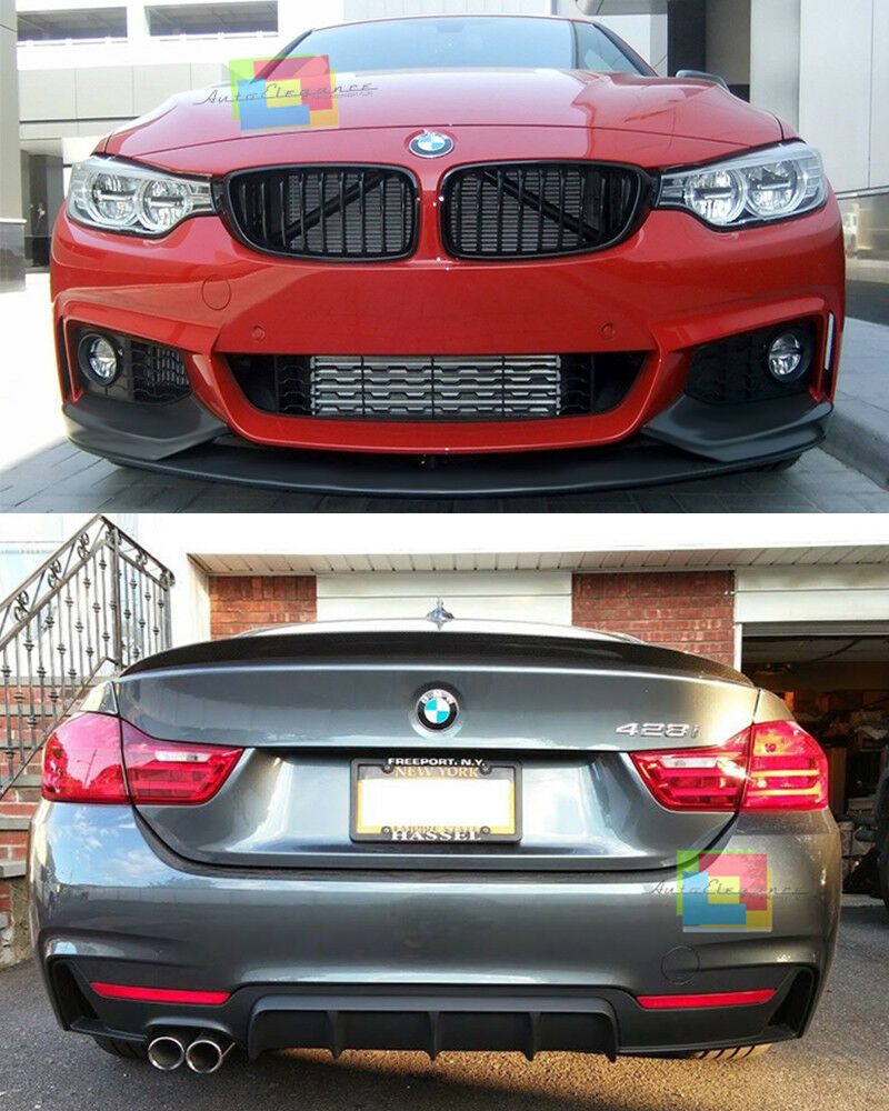 SOTTO PARAURTI FRONTE RETRO BMW SERIE 4 F32 F33 F36 2013+ LOOK M PERFORMANCE