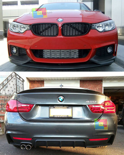 SOTTO PARAURTI FRONTE RETRO BMW SERIE 4 F32 F33 F36 2013+ LOOK M PERFORMANCE