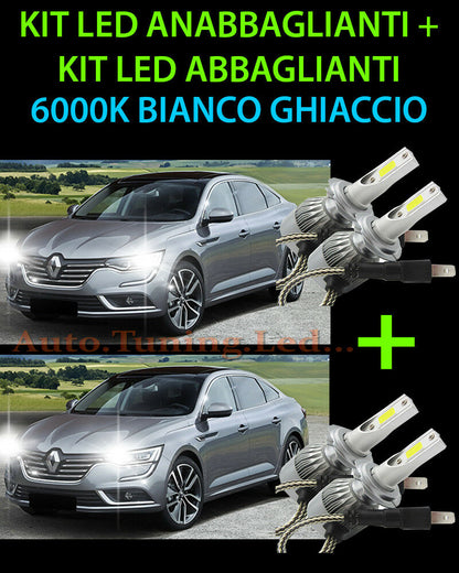 KIT LED LAMPADE ABBAGLIANTI & ANABBAGLIANTI PER RENAULT TALISMAN 2013 IN POI -.