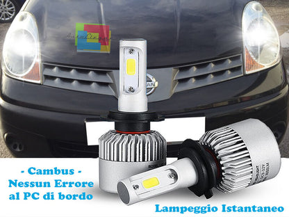 LAMPADE ABBAGLIANTI ANABBAGLIANTI LED NISSAN NOTE 06-12 ISTANTANEO CREE
