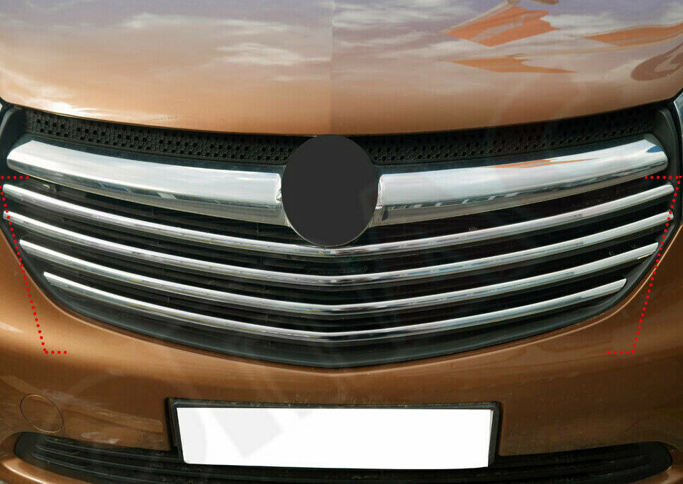 OPEL VIVARO DAL 2014+ MODANATURA ANTERIORE GRIGLIA CROMATA ADESIVA ACCIAIO INOX