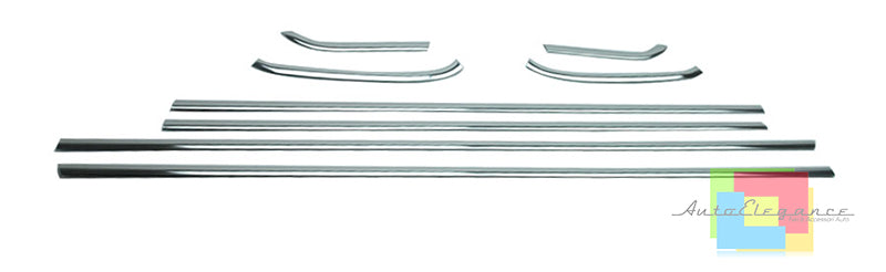 CORNICE FINESTRINI CROMATA OPEL ASTRA J 2010-2014 MODANATURE ADESIVE ACCIAIO AUTOELEGANCERICAMBI