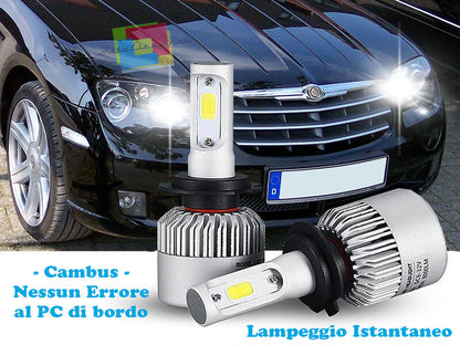 LAMPADE ABBAGLIANTI LED CHRYSLER CROSSFIRE LAMPEGGIO ISTANTANEO 6000K CREE